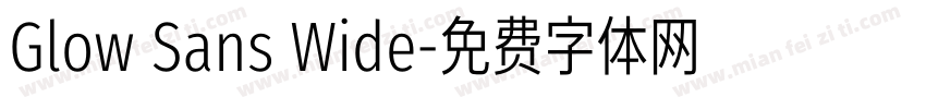 Glow Sans Wide字体转换